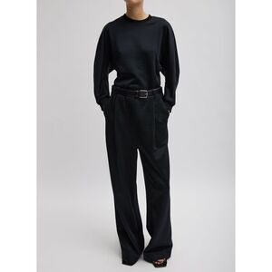Silk Terry Pleated Pull On Pant
